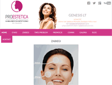 Tablet Screenshot of proestetica.com.pl